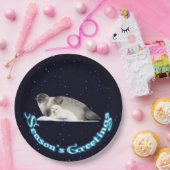 Grüße der Saison - Ringed Siegel Pappteller (Party)