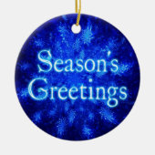 Grüße der Saison - Snowburst Keramikornament (Vorne)