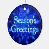 Grüße der Saison - Snowburst Keramikornament (Links)