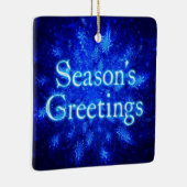 Grüße der Saison - Snowburst Keramikornament (Rechts)