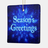 Grüße der Saison - Snowburst Keramikornament (Links)