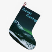 Grüße der Saison - Stille Nacht Großer Weihnachtsstrumpf (Vorderansicht (hängend))