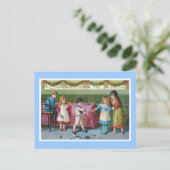 "Grüße der Saison" Vintage Postkarte (Stehend Vorderseite)