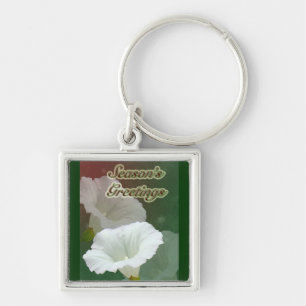 Grüße der Saison - White Bindweed Schlüsselanhänger