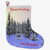 Grüße der Saison - Wintersonnenwende Großer Weihnachtsstrumpf (Vorderseite)