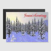 Grüße der Saison - Wintersonnenwende Magnetkarte (Vorne/Hinten)