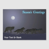 Grüße der Saison - Wolf Pack Magnetkarte (Vorderseite)