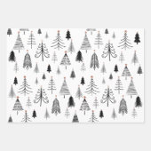 Grüße der Schwarzen und Weißen Jahreszeit Geschenkpapier Set (Vorderseite 3)