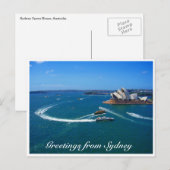 Grüße der Sydney-Oper Postkarte (Vorne/Hinten)