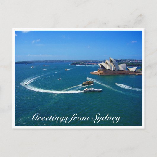 Grüße der Sydney-Oper Postkarte (Vorderseite)