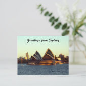 Grüße der Sydney-Oper Postkarte (Stehend Vorderseite)