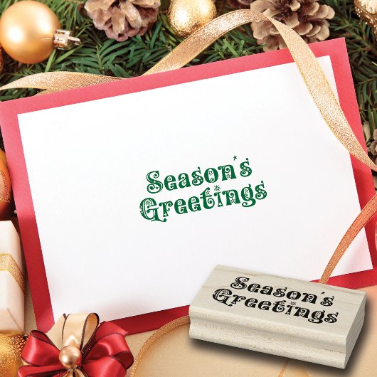 Grüße der Vintagen Jahreszeit Gummistempel