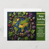 Grüße des Earth Day Postkarte (Vorne/Hinten)