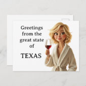 Grüße des großen Staat von Texas Postkarte (Vorne/Hinten)