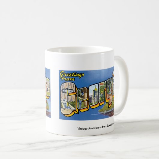 Grüße des Peach-Staat Kaffeetasse (VorderseiteRechts)