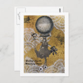 Grüße des Reiseministeriums Postkarte (Vorne/Hinten)