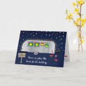 Grüße des Snowbirds Weihnachts Karte (Gelbe Blume)