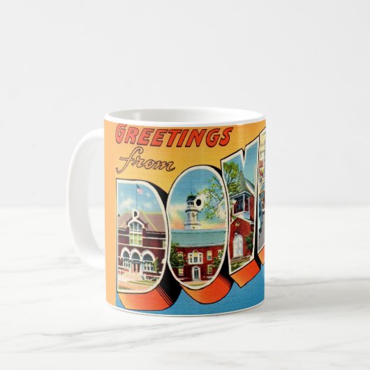 Grüße Dover Delaware Kaffeetasse (Vorderseite Links)