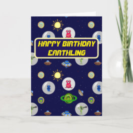 Grüße Earthling Happy Birthday Card Einladung