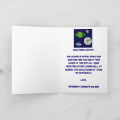 Grüße Earthling Happy Birthday Card Einladung (Innenseite)