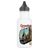 Grüße Edelstahlflasche (Links)