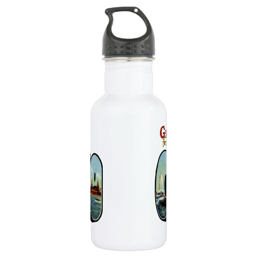 Grüße Edelstahlflasche (Rückseite)