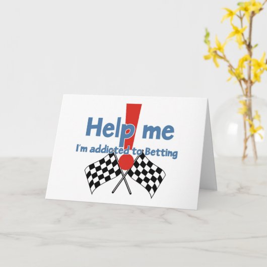 Grüße eines Wettsüchtigen Karte (Gelbe Blume)