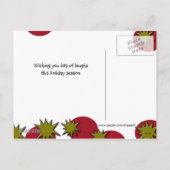 Grüße Feiertagspostkarte (Rückseite)