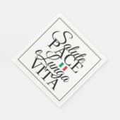 Grüße Frieden und langes Leben Serviette (Ecke)