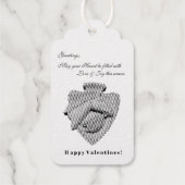 Grüße! Frohe Valentinstag Geschenkanhänger (Rückseite)