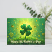 Grüße für den St. Patrick's Day (Stehend Vorderseite)