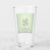 Grüße für den St. Patrick's Day Glas (Rückseite)