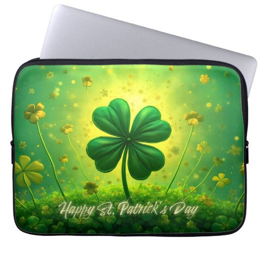 Grüße für den St. Patrick's Day Laptopschutzhülle (Vorderseite)