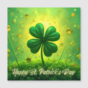 Grüße für den St. Patrick's Day Magnetkarte