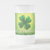 Grüße für den St. Patrick's Day Mattglas Bierglas (Mittel)