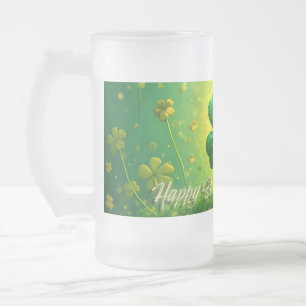 Grüße für den St. Patrick's Day Mattglas Bierglas