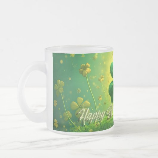 Grüße für den St. Patrick's Day Mattglastasse (Links)