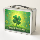 Grüße für den St. Patrick's Day Metall Brotdose (Vorderseite)