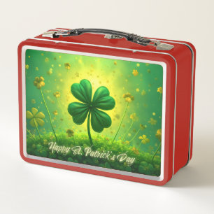 Grüße für den St. Patrick's Day Metall Brotdose
