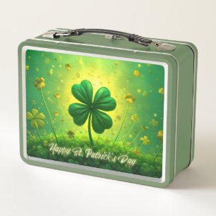 Grüße für den St. Patrick's Day Metall Brotdose