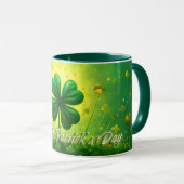 Grüße für den St. Patrick's Day Tasse (VorderseiteRechts)
