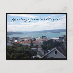 Grüße für den Wellington-Hafen Postkarte