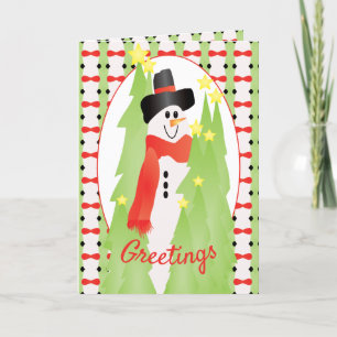 Grüße für die Feierlichkeit Feiertagskarte