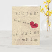 Grüße für Ihren Freund/Ehemann Karte (Gelbe Blume)