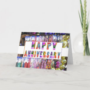 Grüße: HappyANNIVERSARY glücklicher Jahrestag Karte