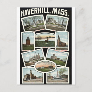 Grüße Haverhill Massachusetts 1910 Vintag Postkarte