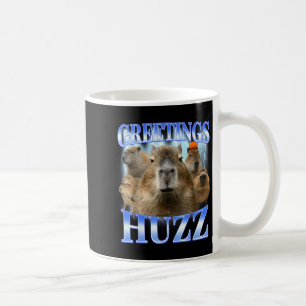 Grüße hurra capybara für Gen Z Gen Alpha Männer Kaffeetasse