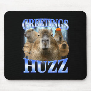 Grüße hurra Capybara für Gen Z Gen Alpha Männer Mousepad