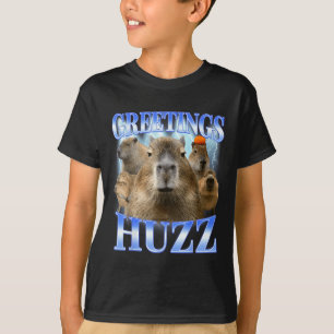 Grüße hurra capybara für Gen Z Gen Alpha Männer T-Shirt
