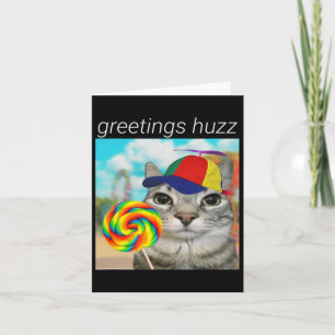 Grüße Huzz Funny Gen Z Gen Alpha Slang Meme Karte